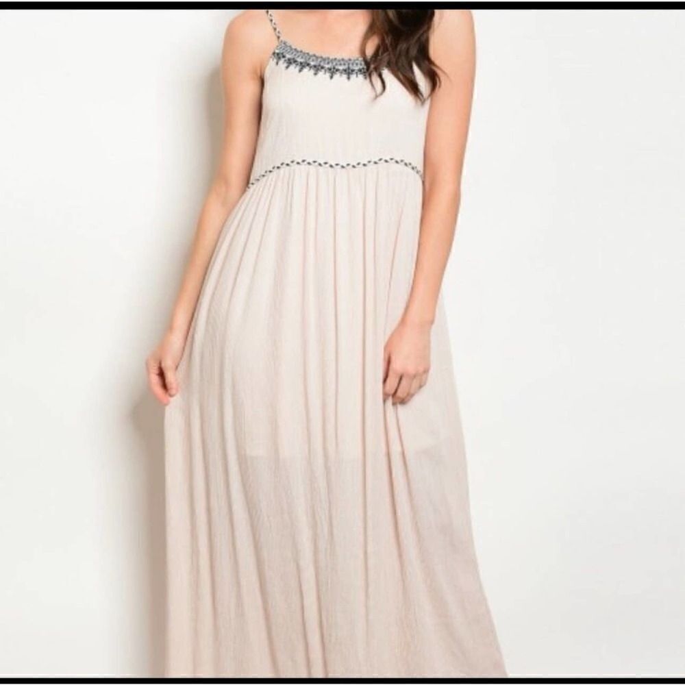Ina Maxi Prairie Boho Goddess Dress Size Medium